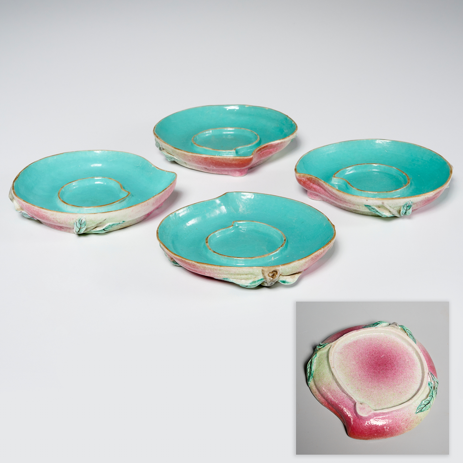 (4) CHINESE PORCELAIN PEACH FORM