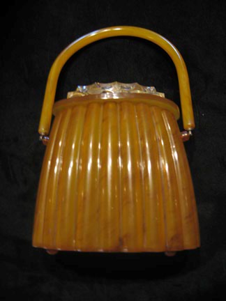 Butterscotch Bakelite Purse  4c4fb