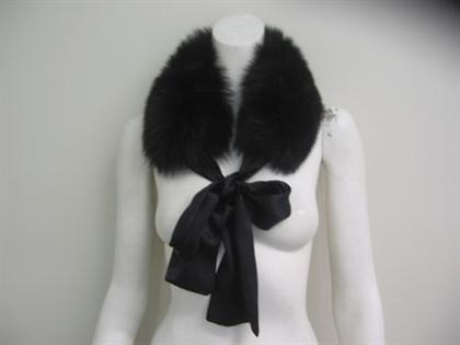 Black fur collar Dennis Basso 4c4fe