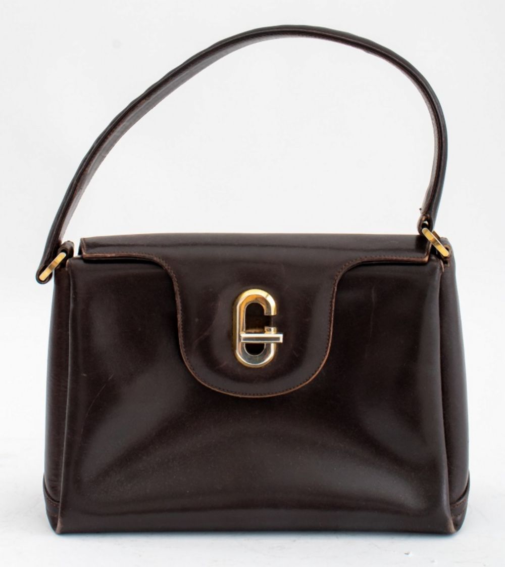 VINTAGE GUCCI ITALIAN BROWN LEATHER