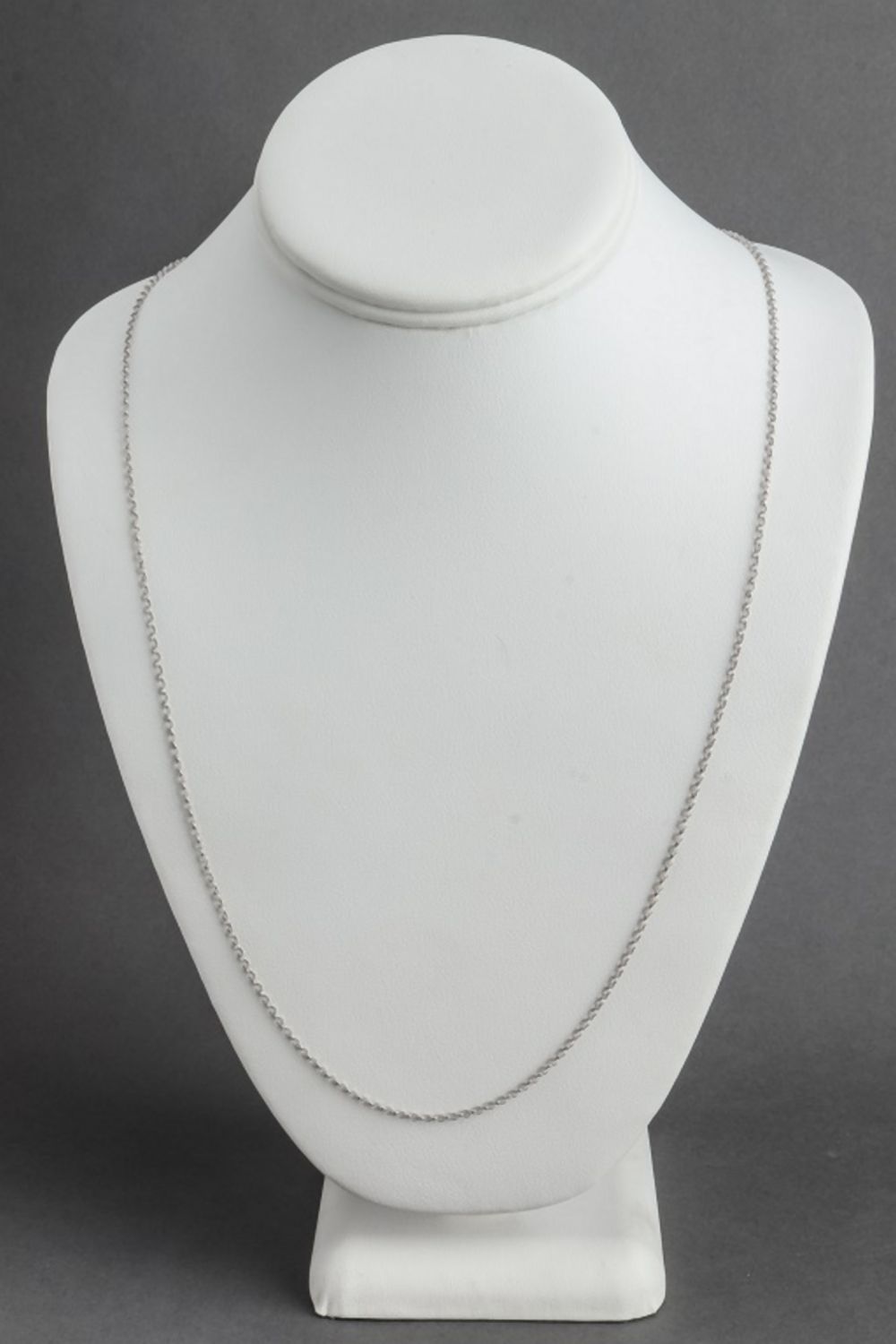 ITALIAN 18K WHITE GOLD CABLE CHAIN