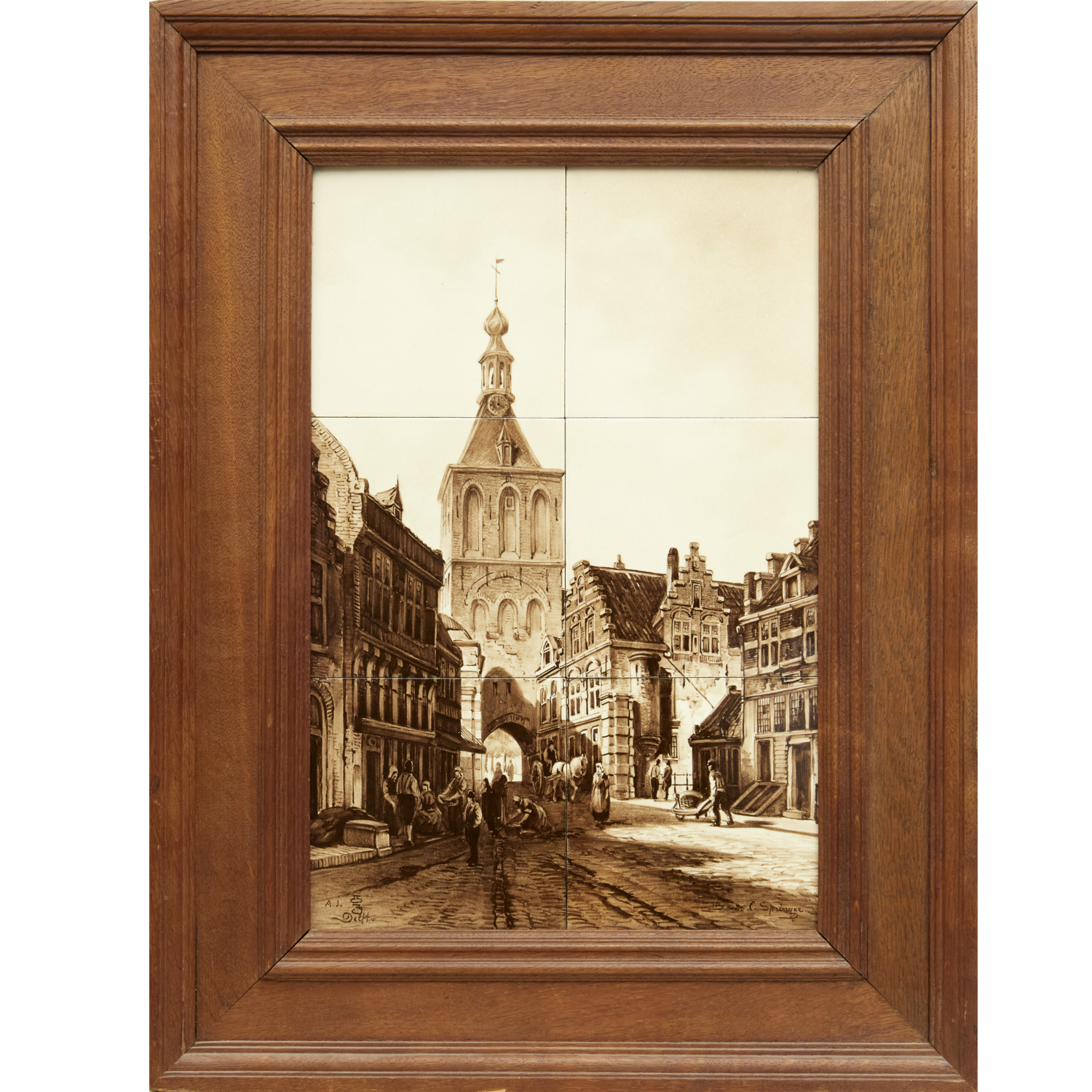 FRAMED DELFT TILE WALL HANGING 2fb27c