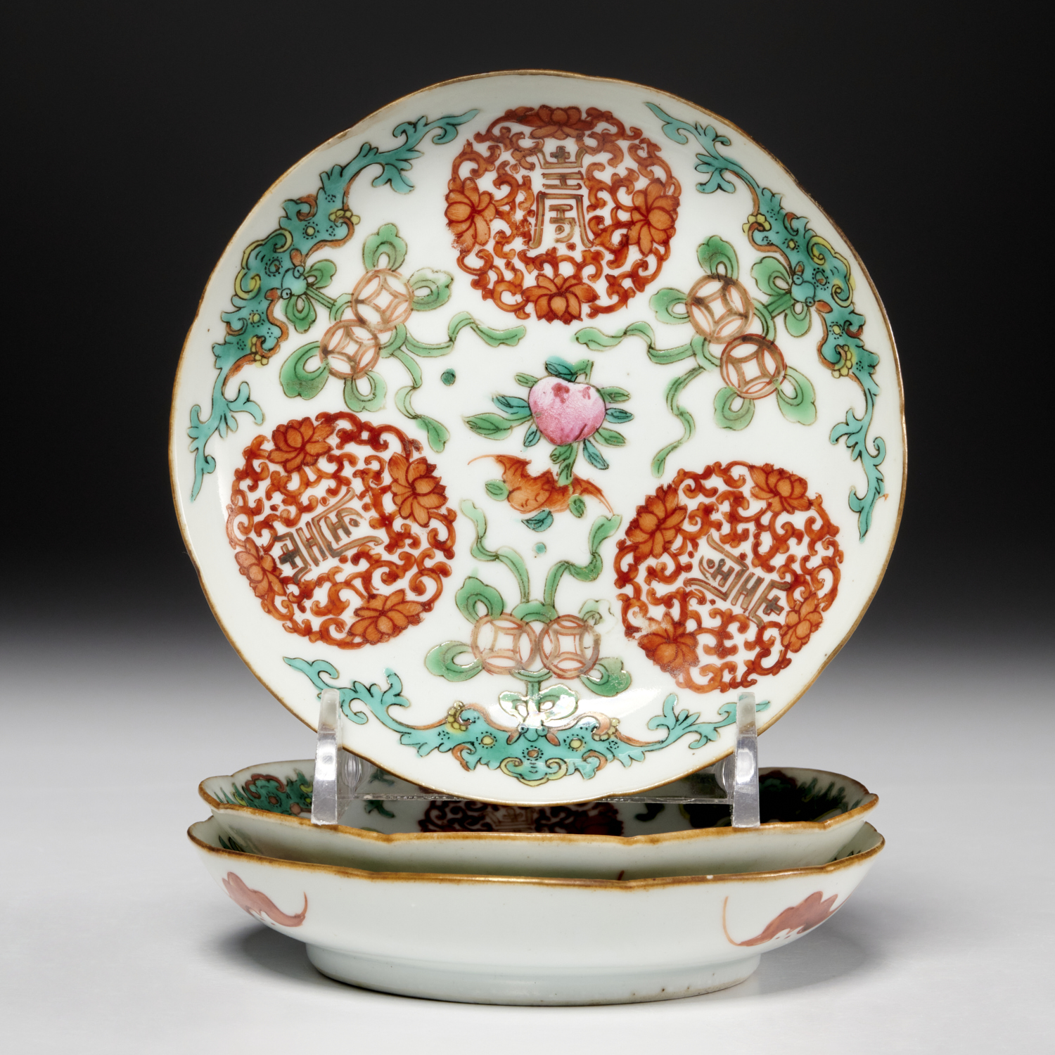  3 CHINESE MING STYLE PORCELAIN 2fb284