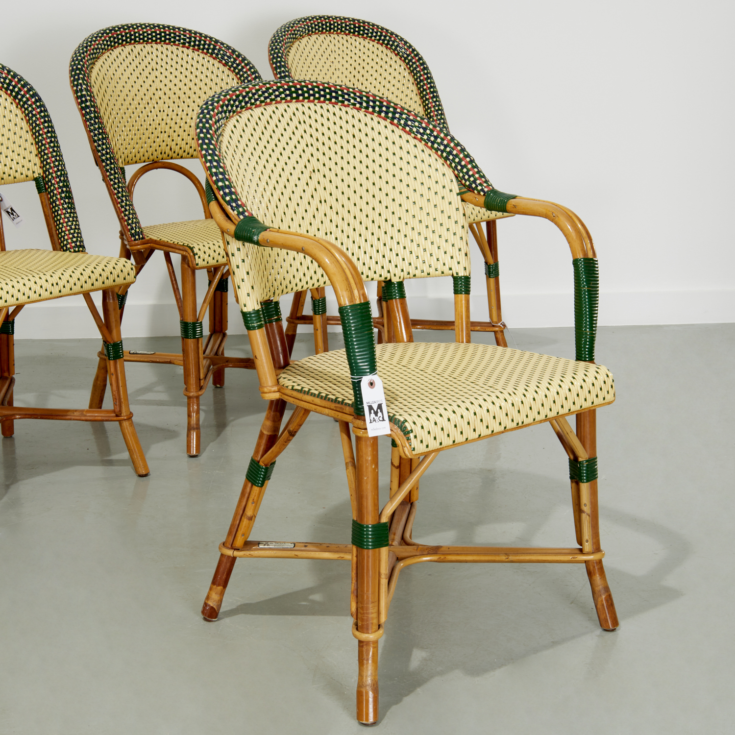 SET (6) MAISON DRUCKER CAFE CHAIRS