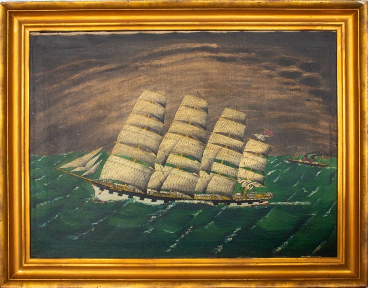 MARITIME SMS ADLER OIL ON CANVAS,