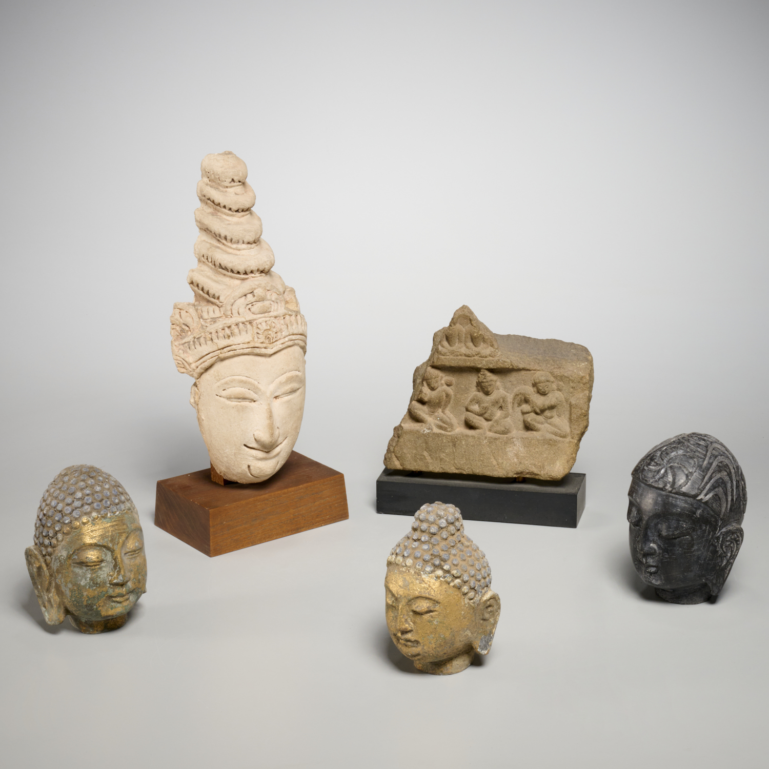 GROUP OF (5) SOUTHEAST ASIAN STONE