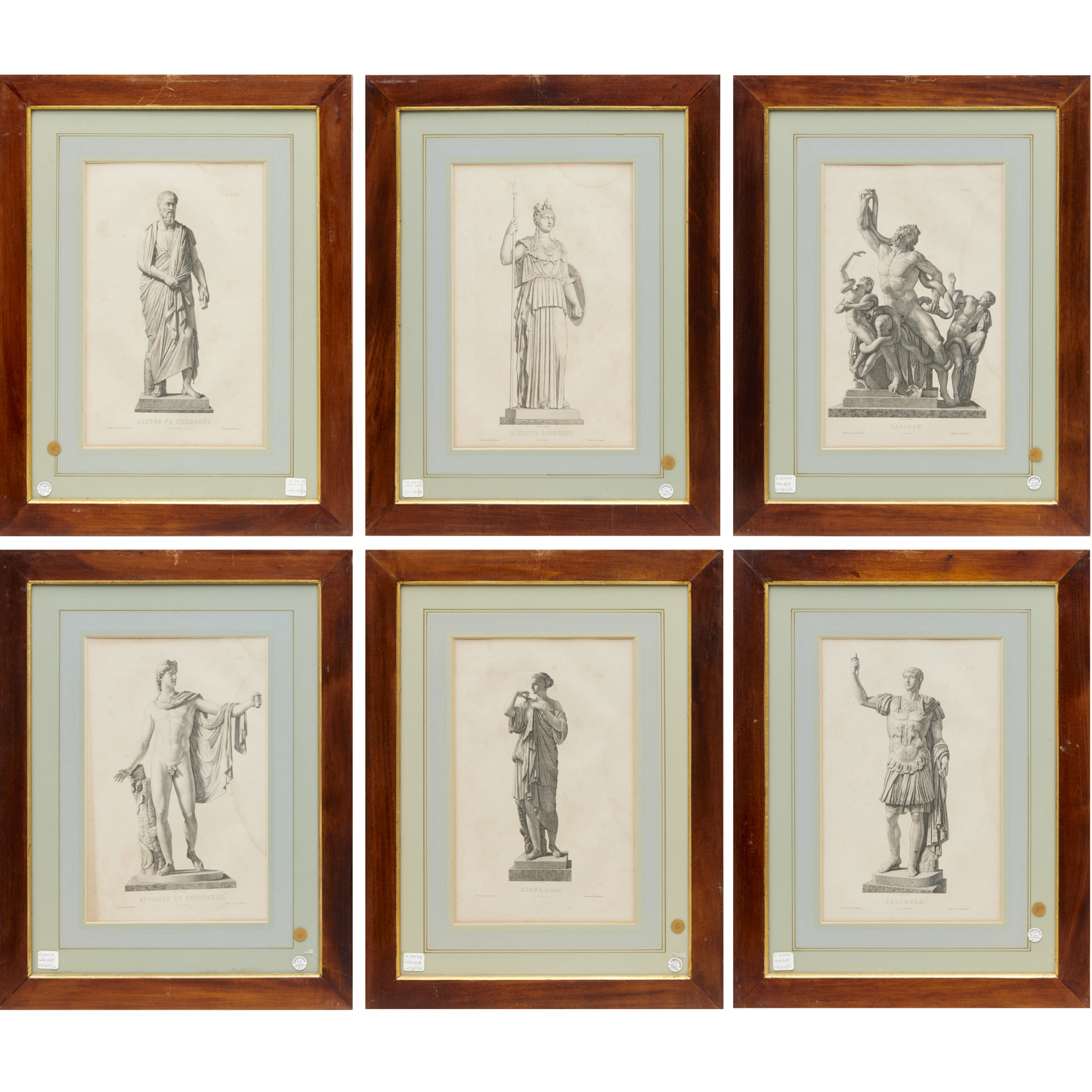 BOUILLON (AFTER), (6) ENGRAVINGS, EX-CHRISTIES