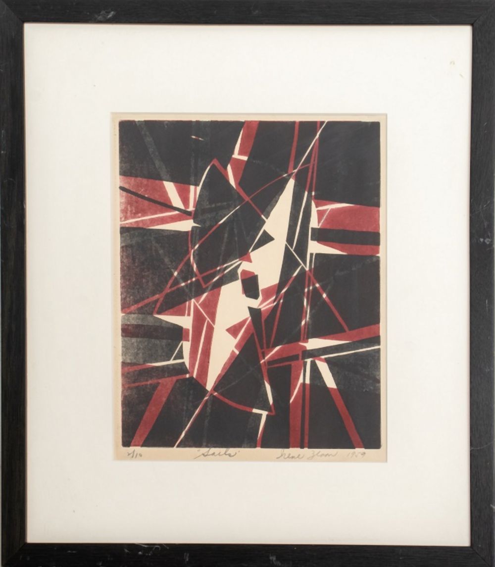 IRENE ZEVON "SAILS" LITHOGRAPH