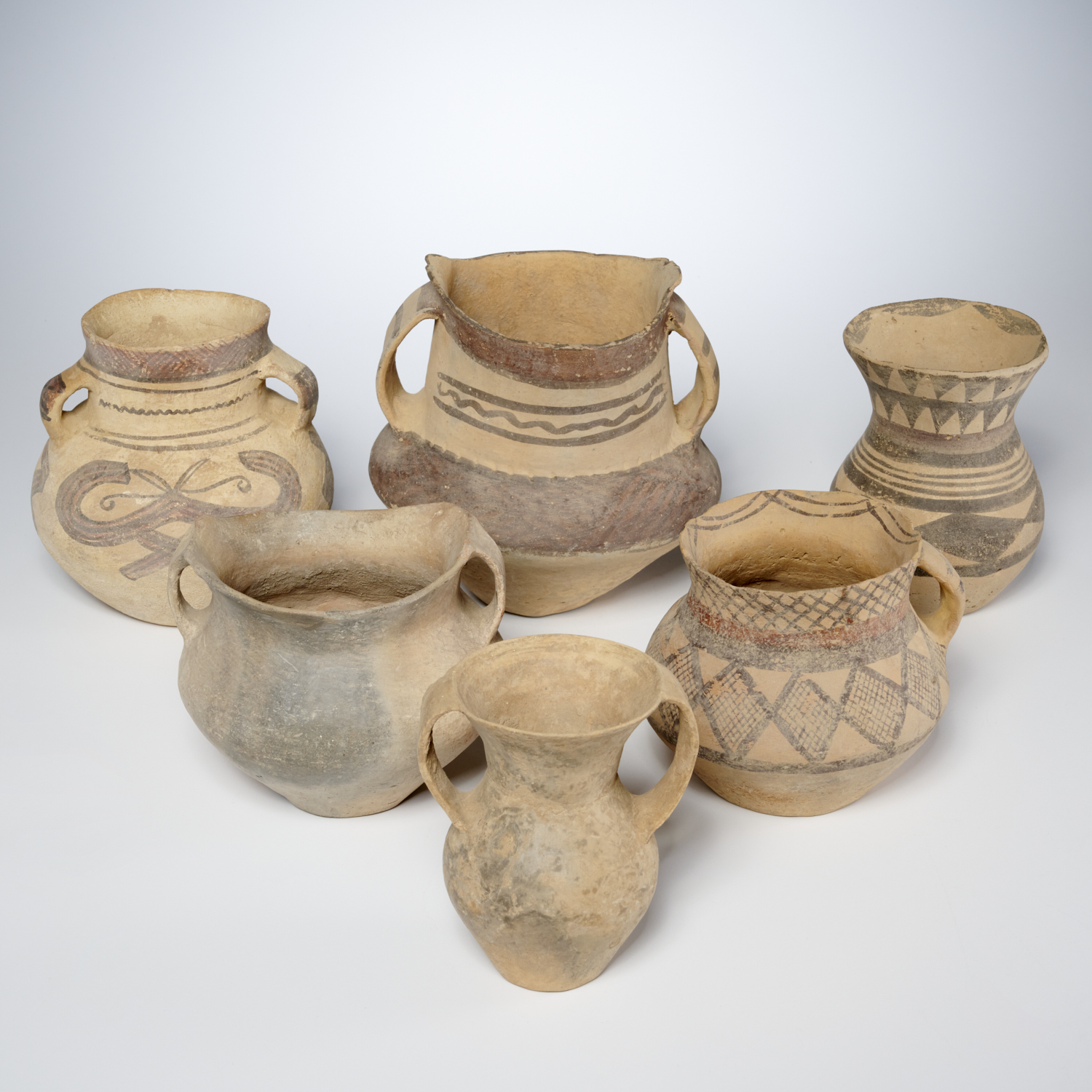 (6) CHINESE NEOLITHIC STYLE POTTERY