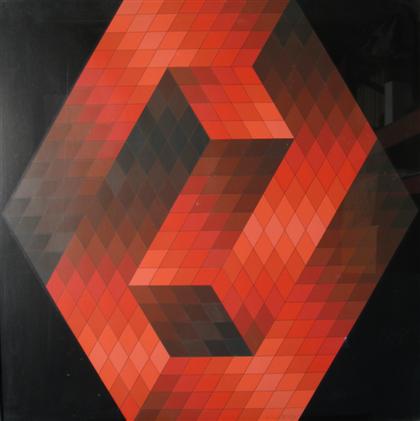 two color prints VICTOR VASARELY 4c548