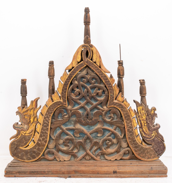 ANTIQUE THAI CARVED ARCHITECTURAL 2fb562