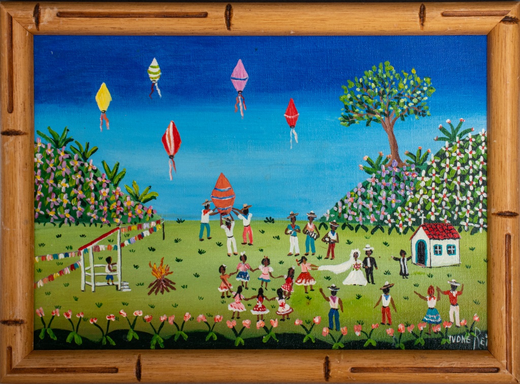 IVONNE REI BRAZILIAN FOLK ART OIL ON