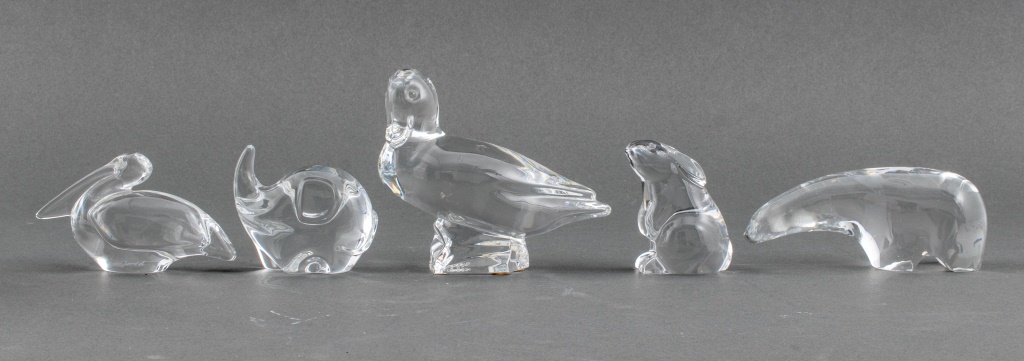 BACCARAT ANIMAL CRYSTAL PAPERWEIGHTS  2fb668