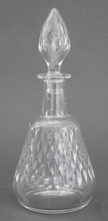 BACCARAT CRYSTAL CUT DECANTER AND