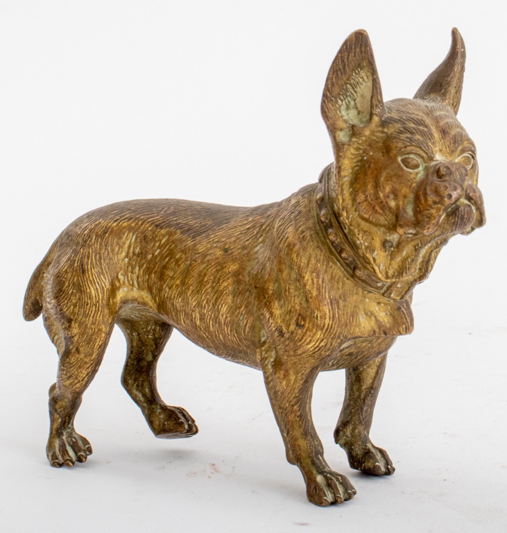 BRASS FRENCH BULL DOG PAPERWEIGHT  2fb683