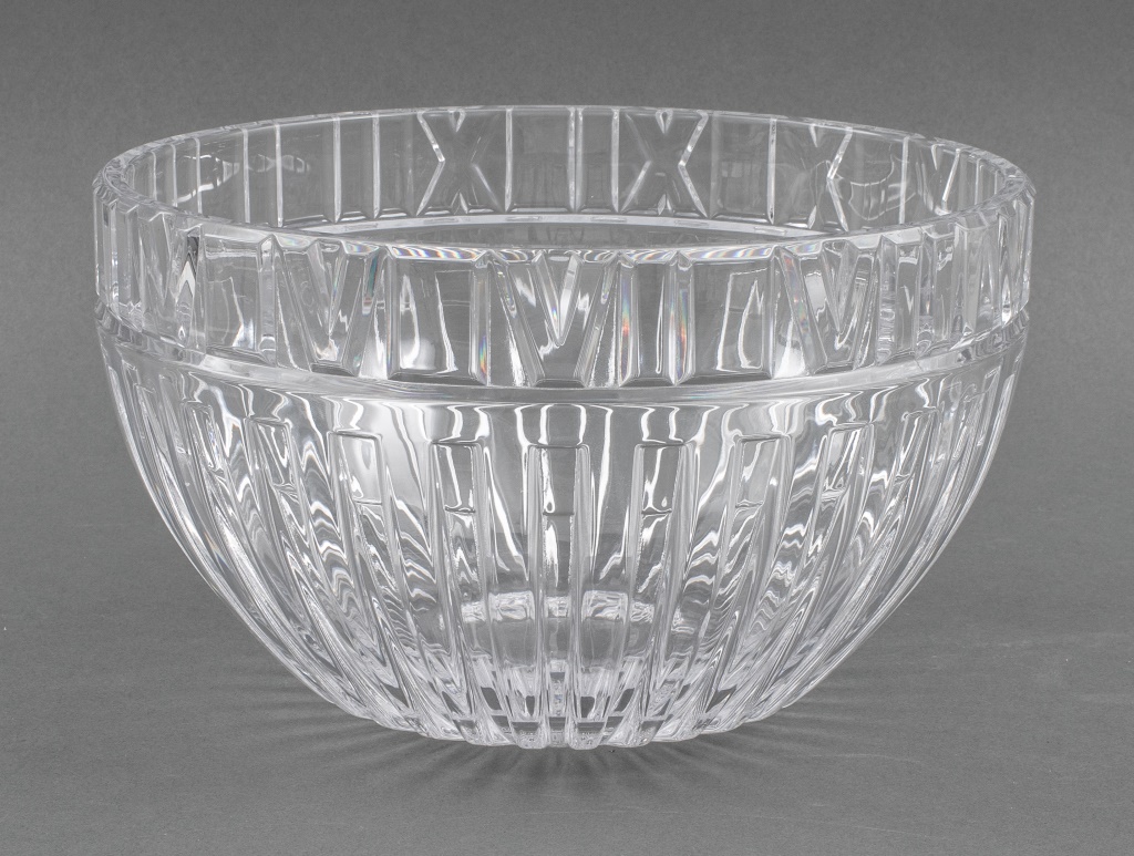 TIFFANY MODERN CUT CRYSTAL BOWL Large