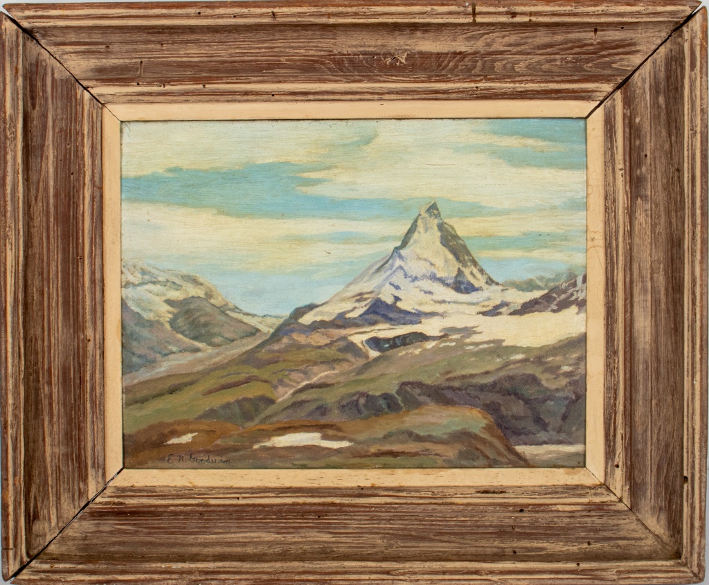 E.N GOODWIN "SNOW MOUNTAIN" LANDSCAPE