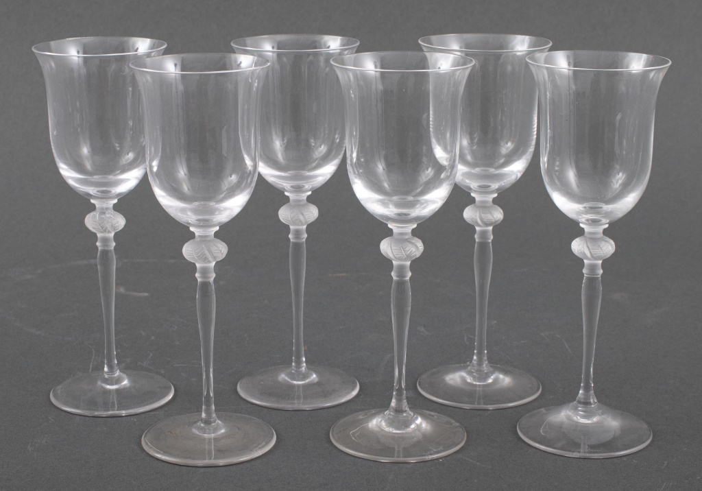 LALIQUE CRYSTAL SHERRY GLASSES  2fb725
