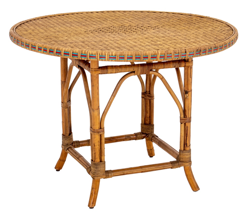 WOVEN RATTAN AND BENTWOOD ROUND