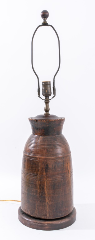 AMERICAN WOODEN BUTTERCHURN MOUNTED