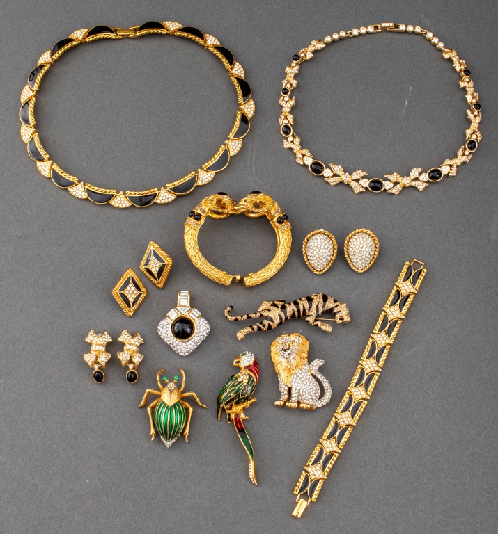 VINTAGE DESIGNER AND COSTUME JEWELRY,