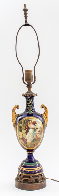 SEVRES STYLE VASE MOUNTED AS A 2fb78a