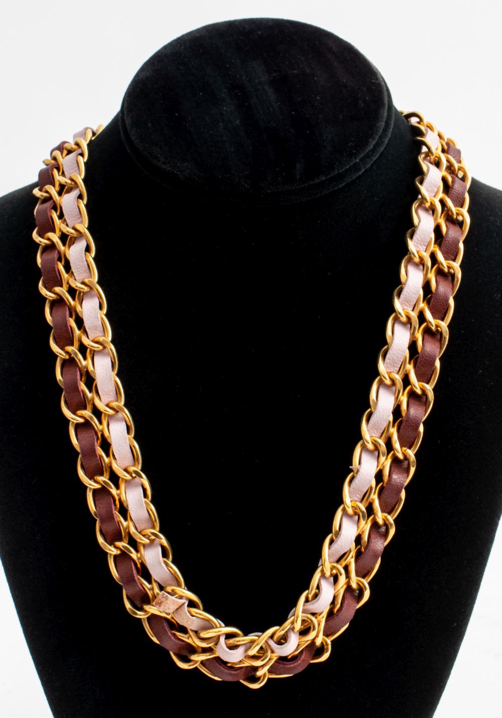 CHANEL CLOVER GOLD-TONE METAL CHAIN