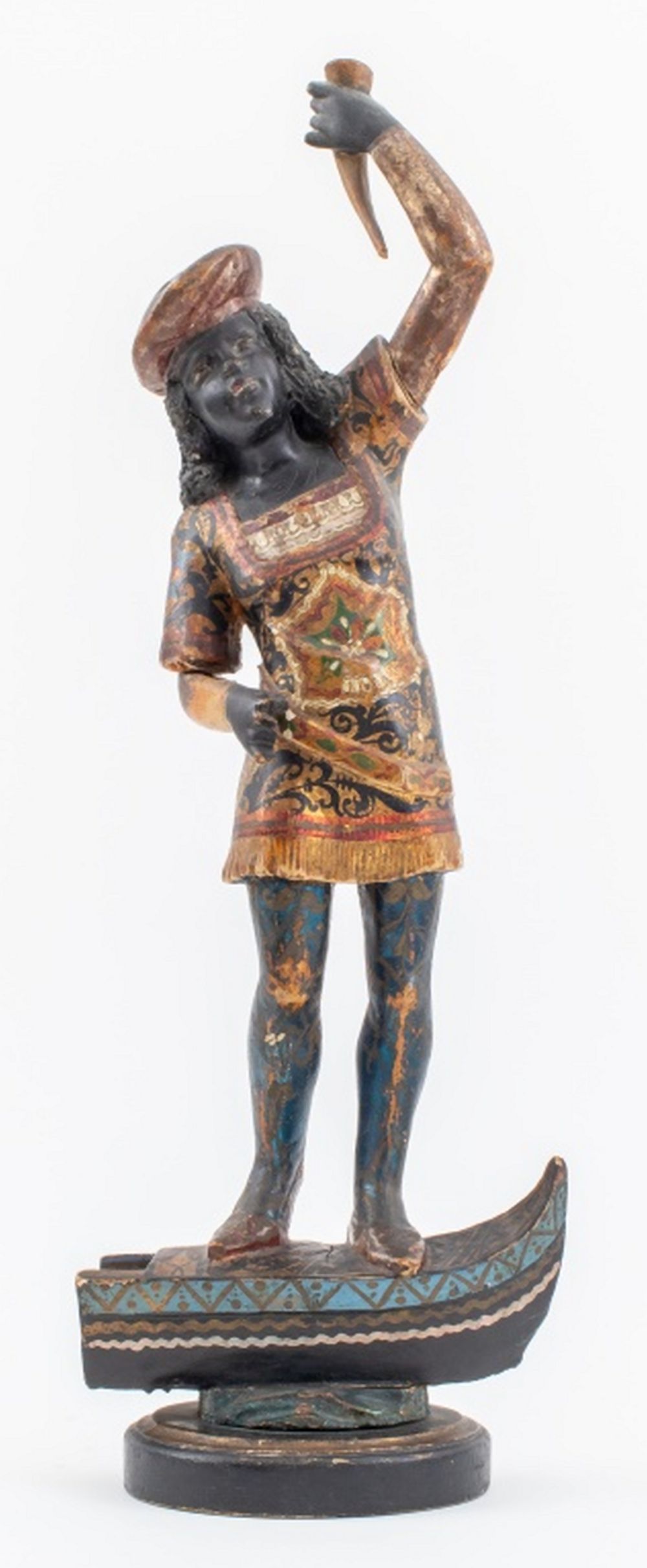 VENETIAN GILT BLACKAMOOR SCULPTURE,