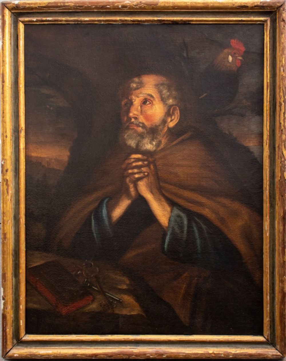 OLD MASTER OIL PAINTING OF SAINT