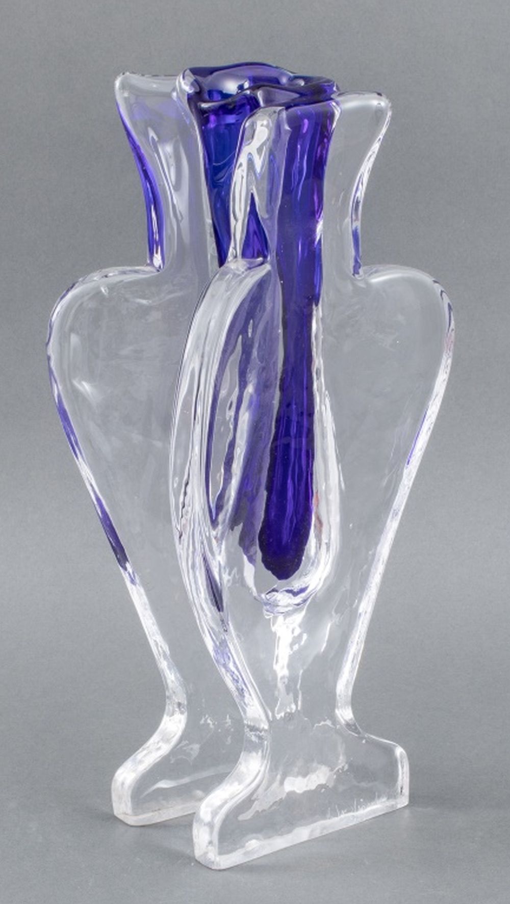 STUDIO ART GLASS COBALT AND CLEAR 2fb8c6