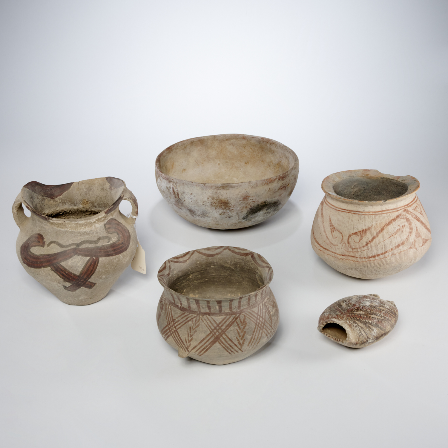 (5) CHINESE NEOLITHIC STYLE POTTERY