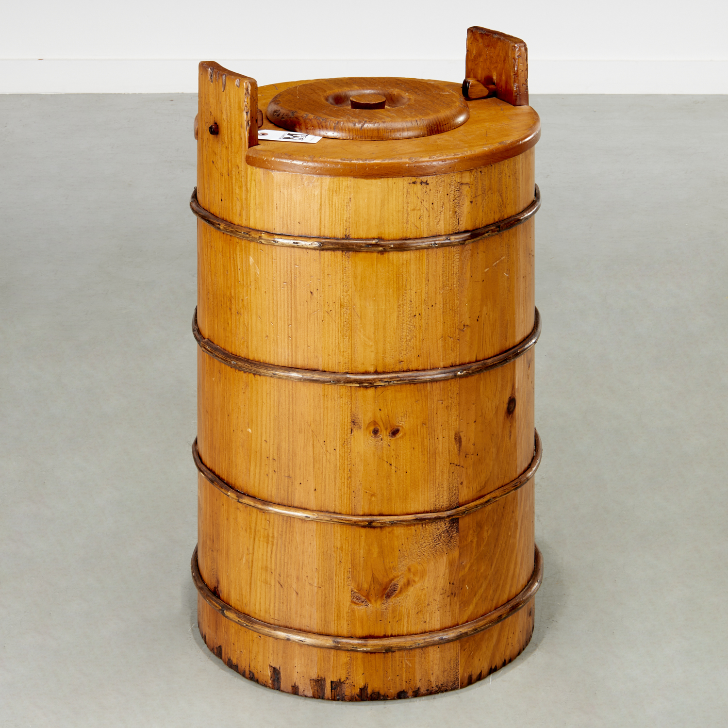 CHINESE WOODEN STORAGE BARREL 19th 20th 2fb8cd