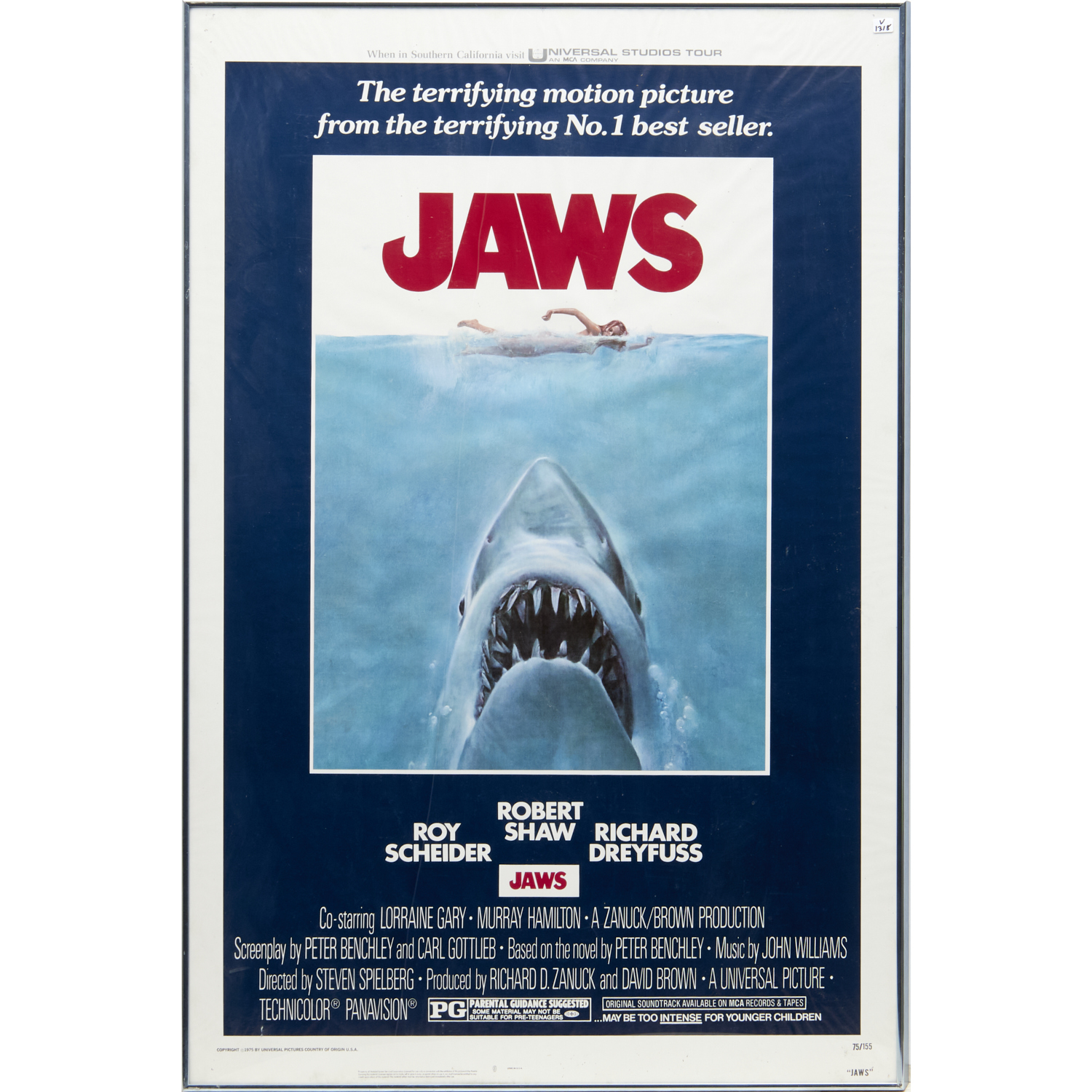  JAWS VINTAGE ONE SHEET MOVIE 2fb94f