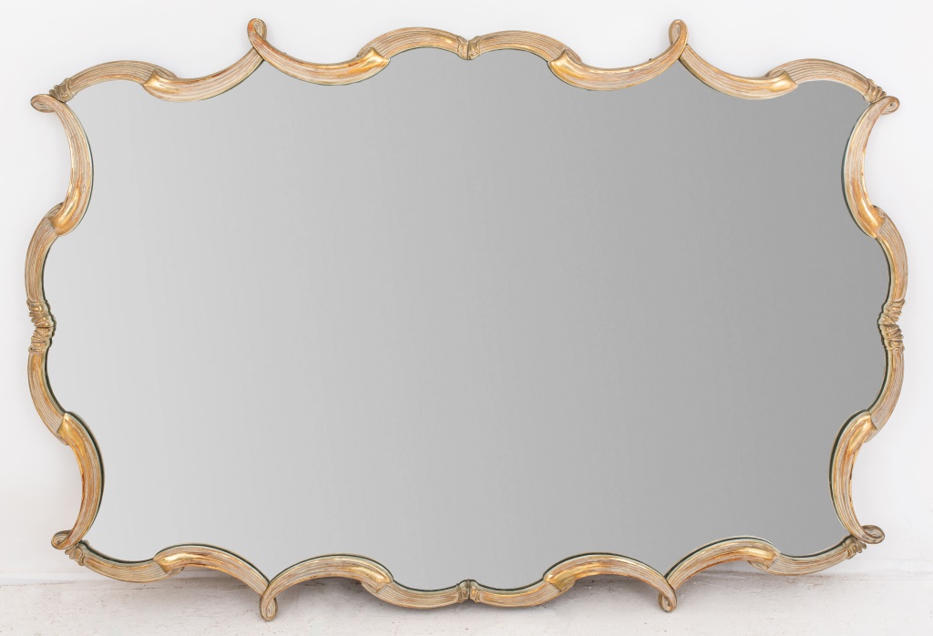 FRENCH MODERNE GILT BRONZE FRAMED