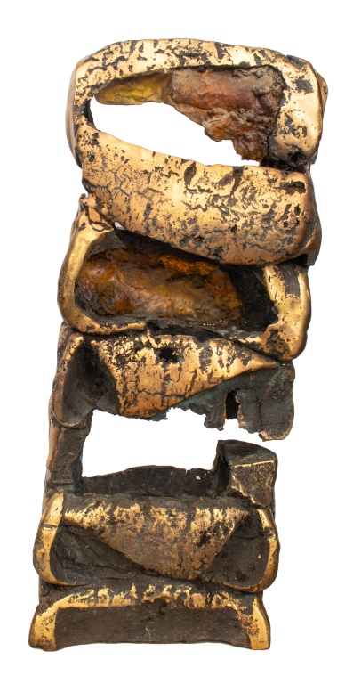 ESTHER FUHRMAN ABSTRACT GILT BRONZE