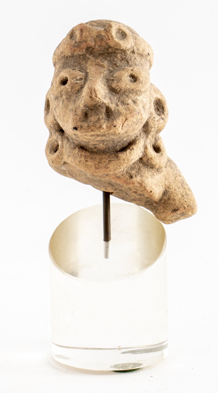PRE COLUMBIAN MEXICAN POTTERY HEAD 2fbacb