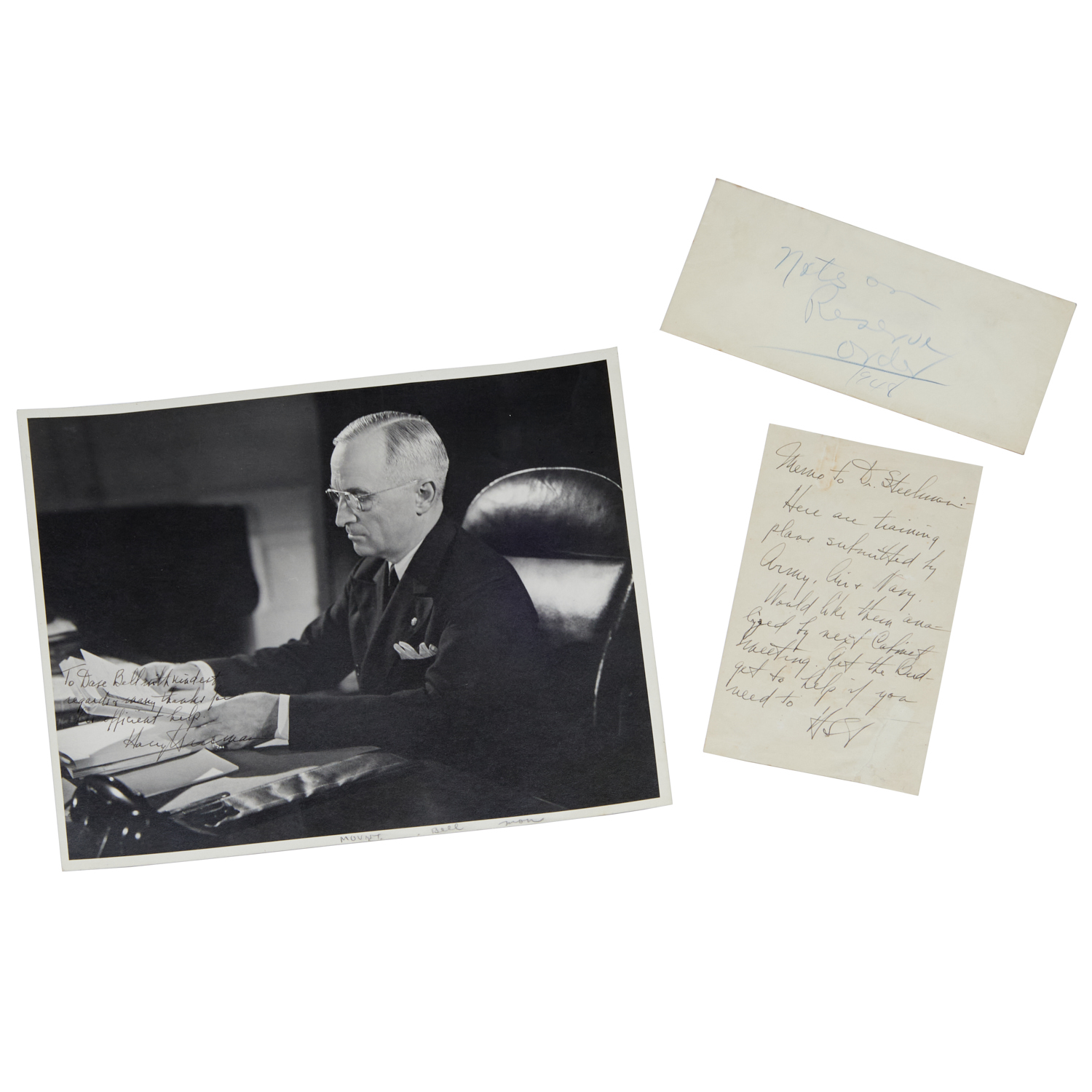 HARRY S TRUMAN SIGNED PHOTO AND 2fbae9