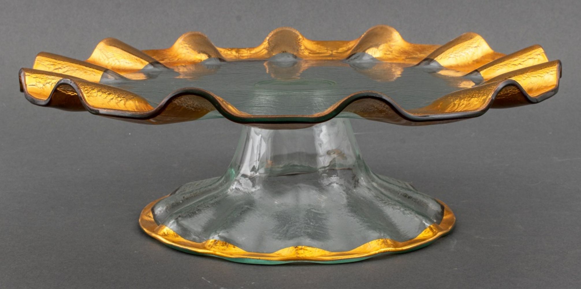 GILDED GLASS CAKE STAND Gilded 2fbc0a