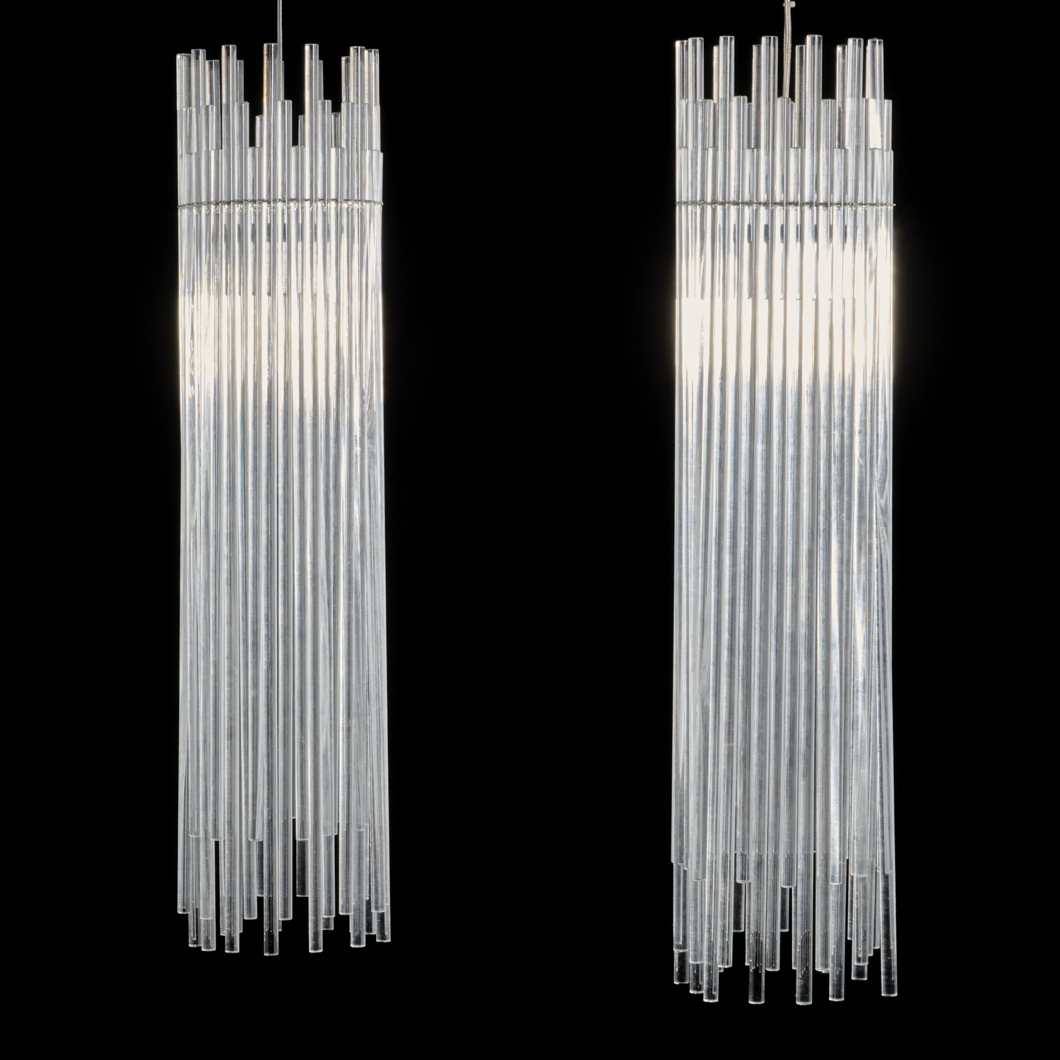 VISTOSI, PAIR DIADEMA PENDANT LIGHTS