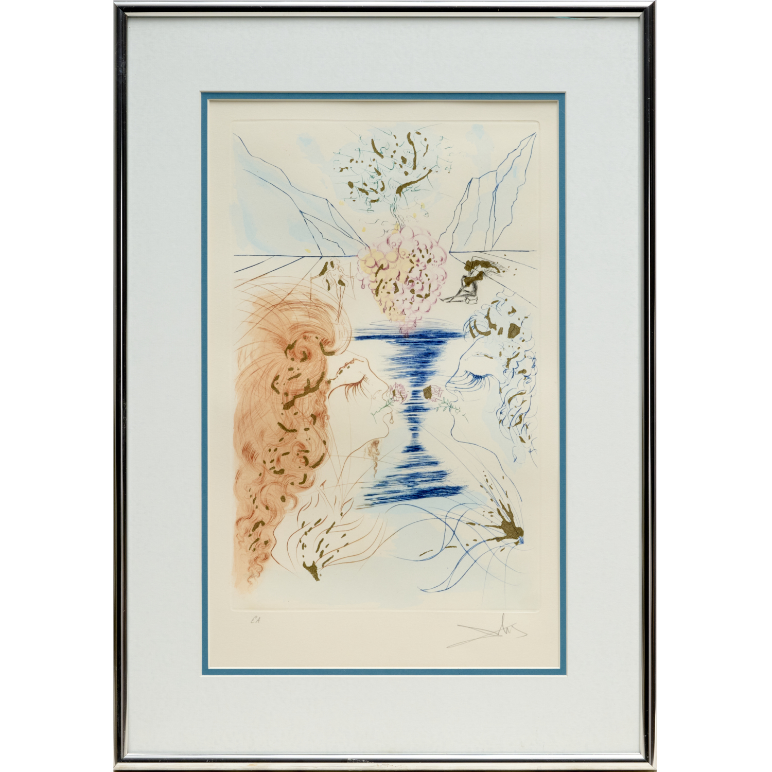 SALVADOR DALI COLOR ETCHING WITH 2fbc57