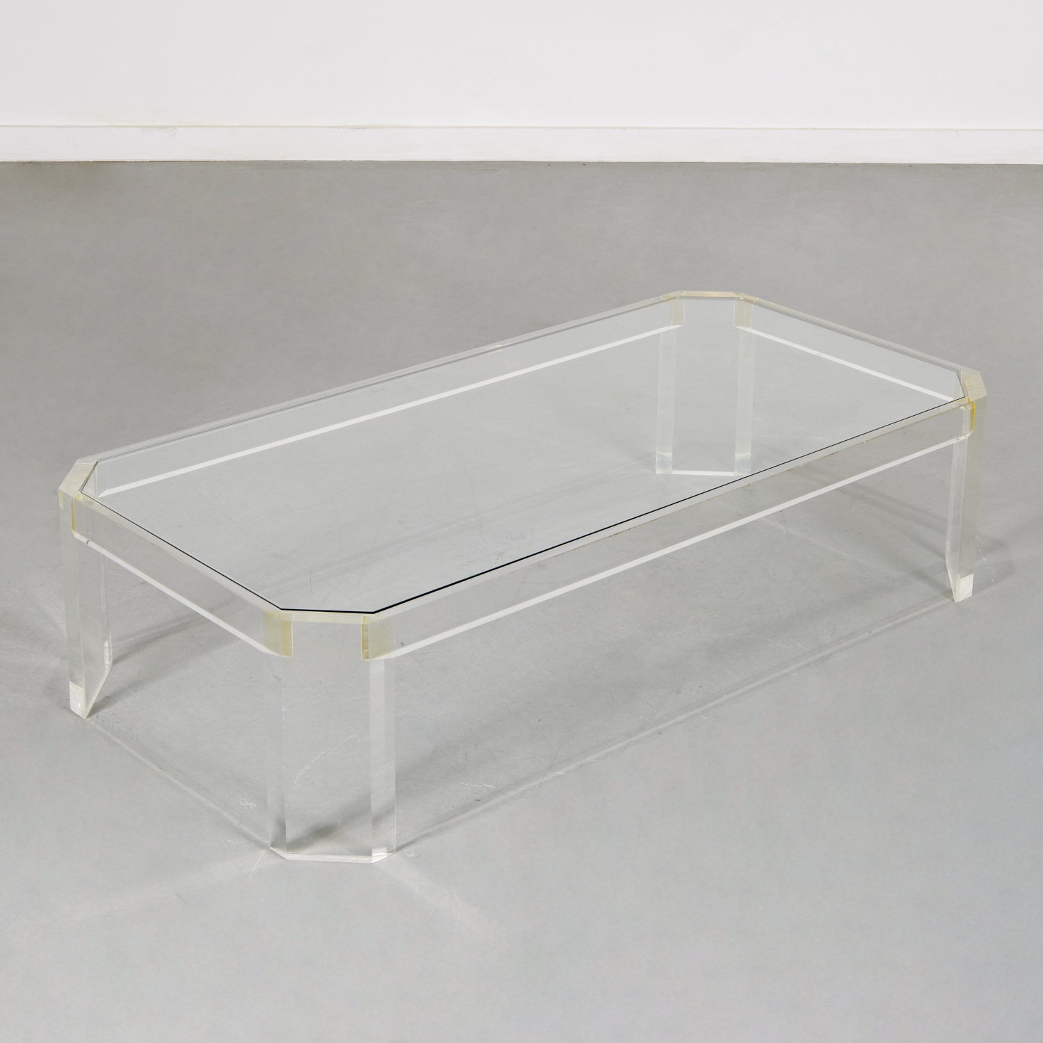 PARC PICOULD, LUCITE COFFEE TABLE