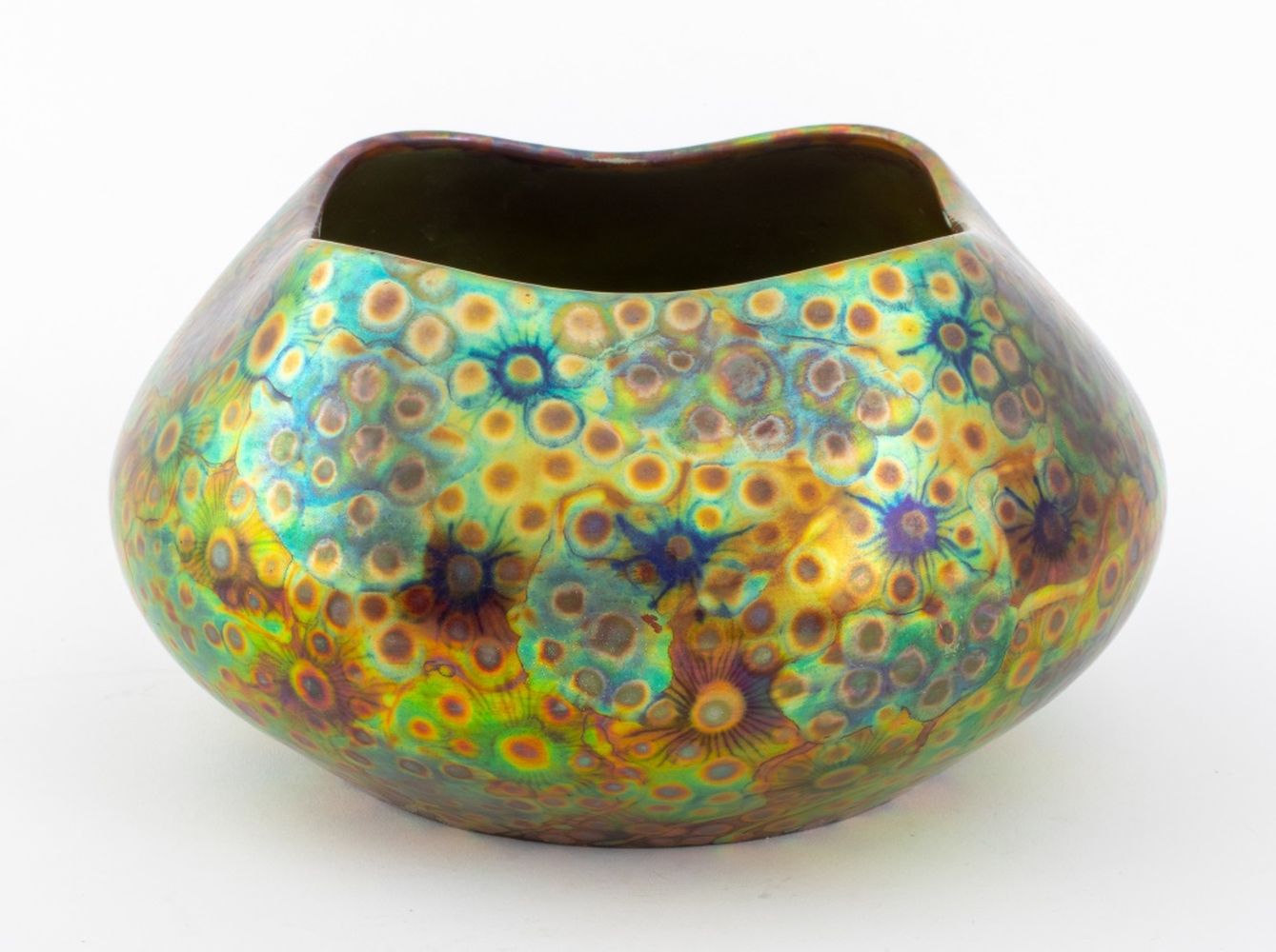 ZSOLNAY PECS IRIDESCENT GLAZED 2fbced