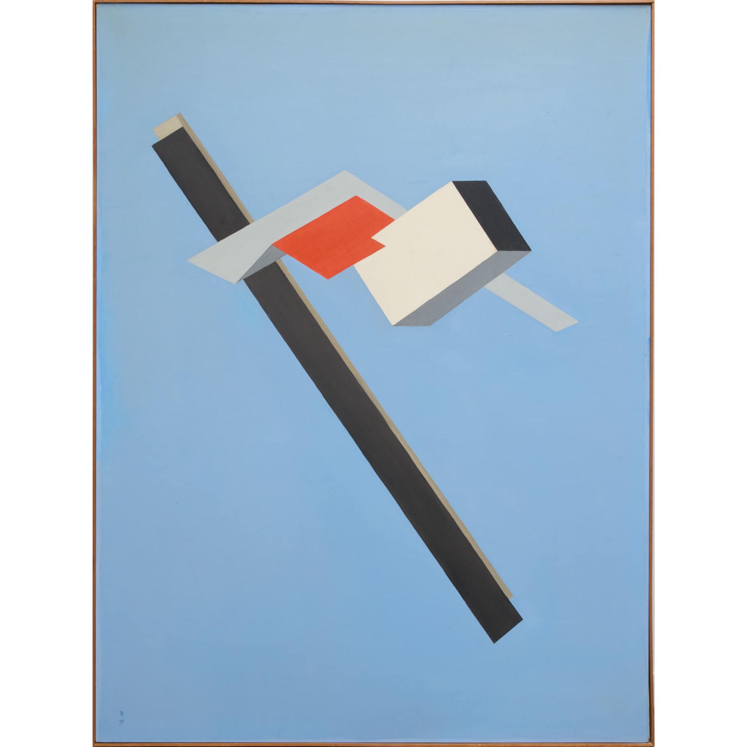 EL LISSITZKY MANNER LARGE OIL 2fbd2d