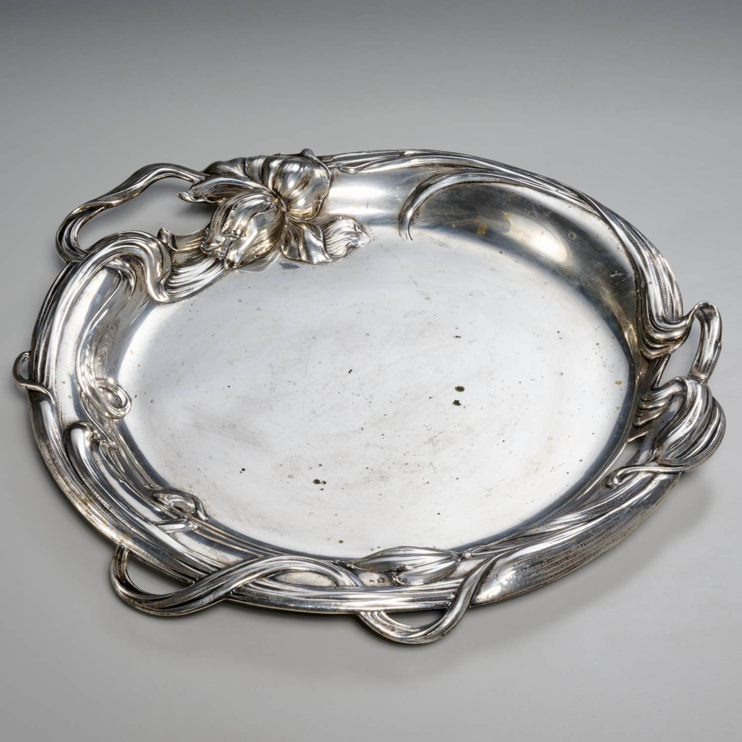 AUSTRIAN JUGENDSTIL SILVER TRAY 2fbe4c