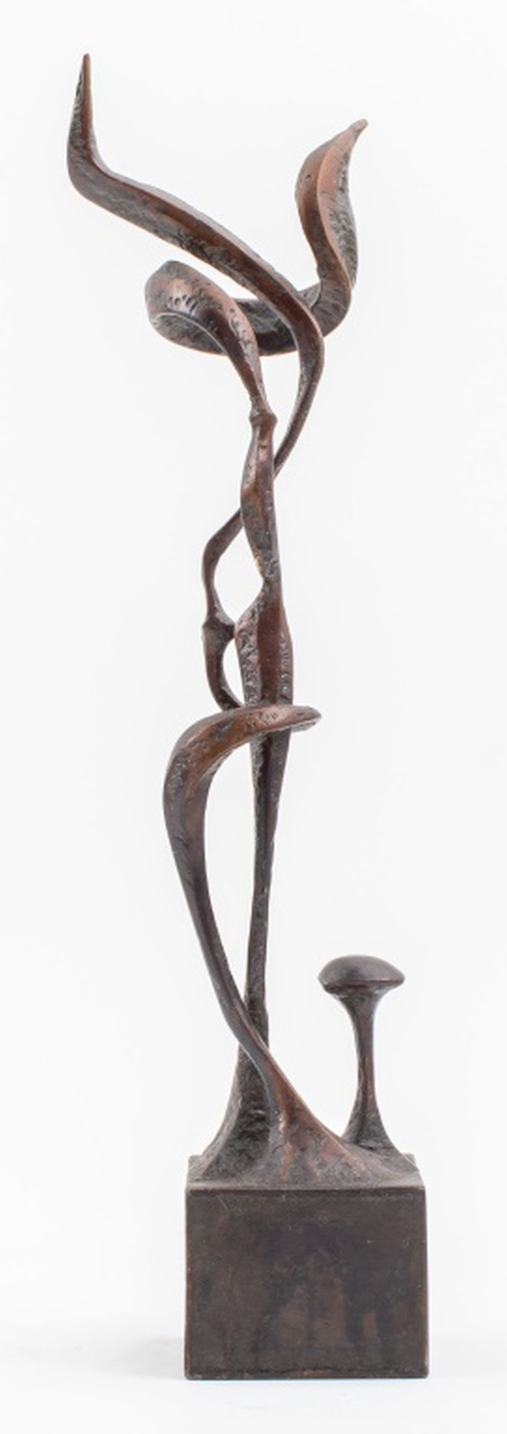 SURREALIST ABSTRACT BRONZE PLANT 2fbf2e