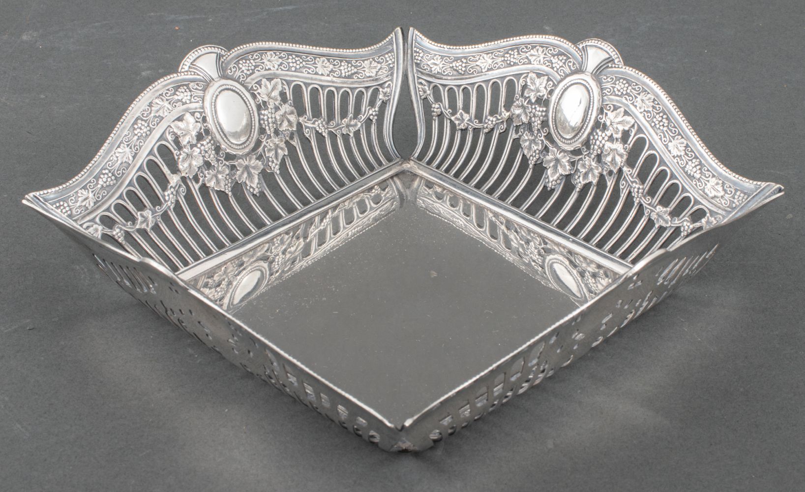 NEOCLASSICAL STERLING SILVER TRAY WITH