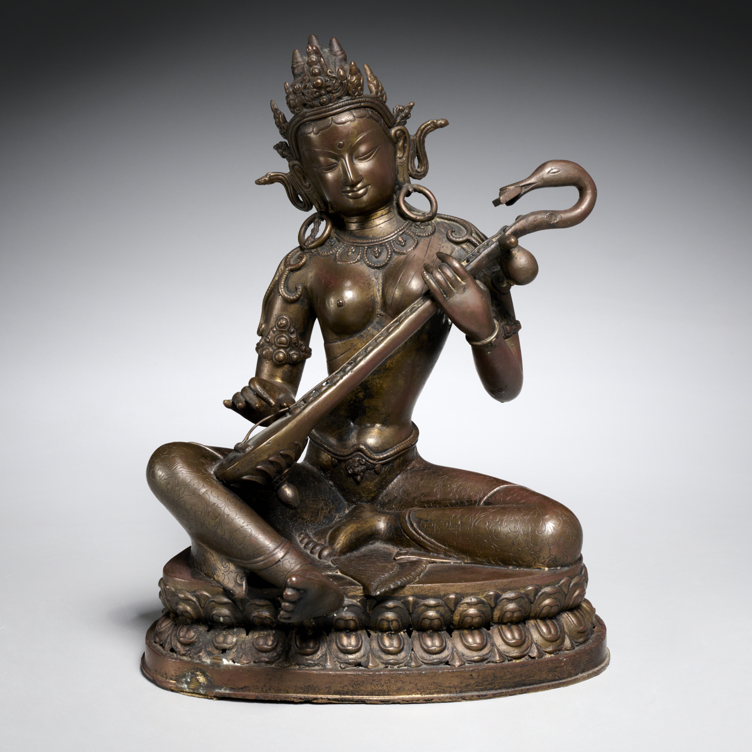 HIMALAYAN COPPER ALLOY FIGURE OF 2fbf6d