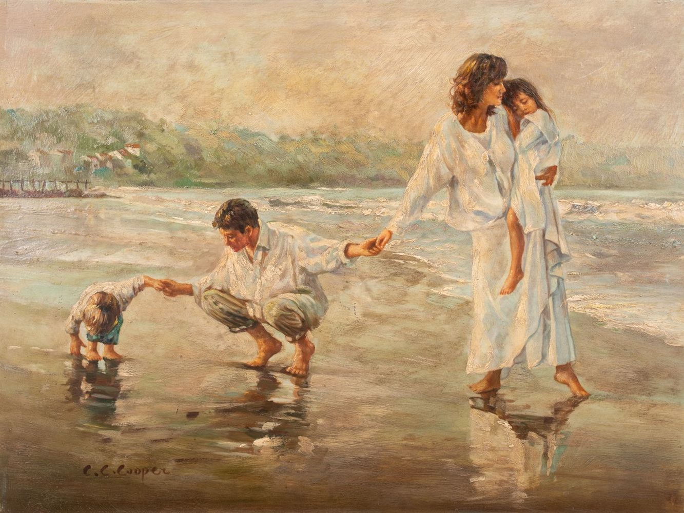 CLAUDE CAHILL COOPER BEACH SCENE