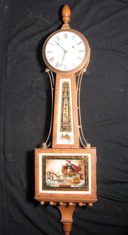 Mahogany case banjo clock    20th