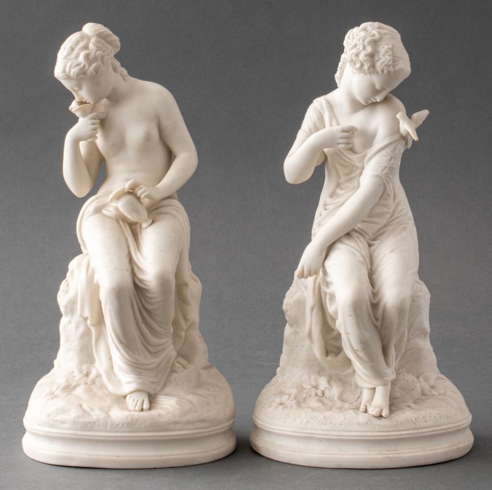 FRENCH BISQUE PORCELAIN FIGURES